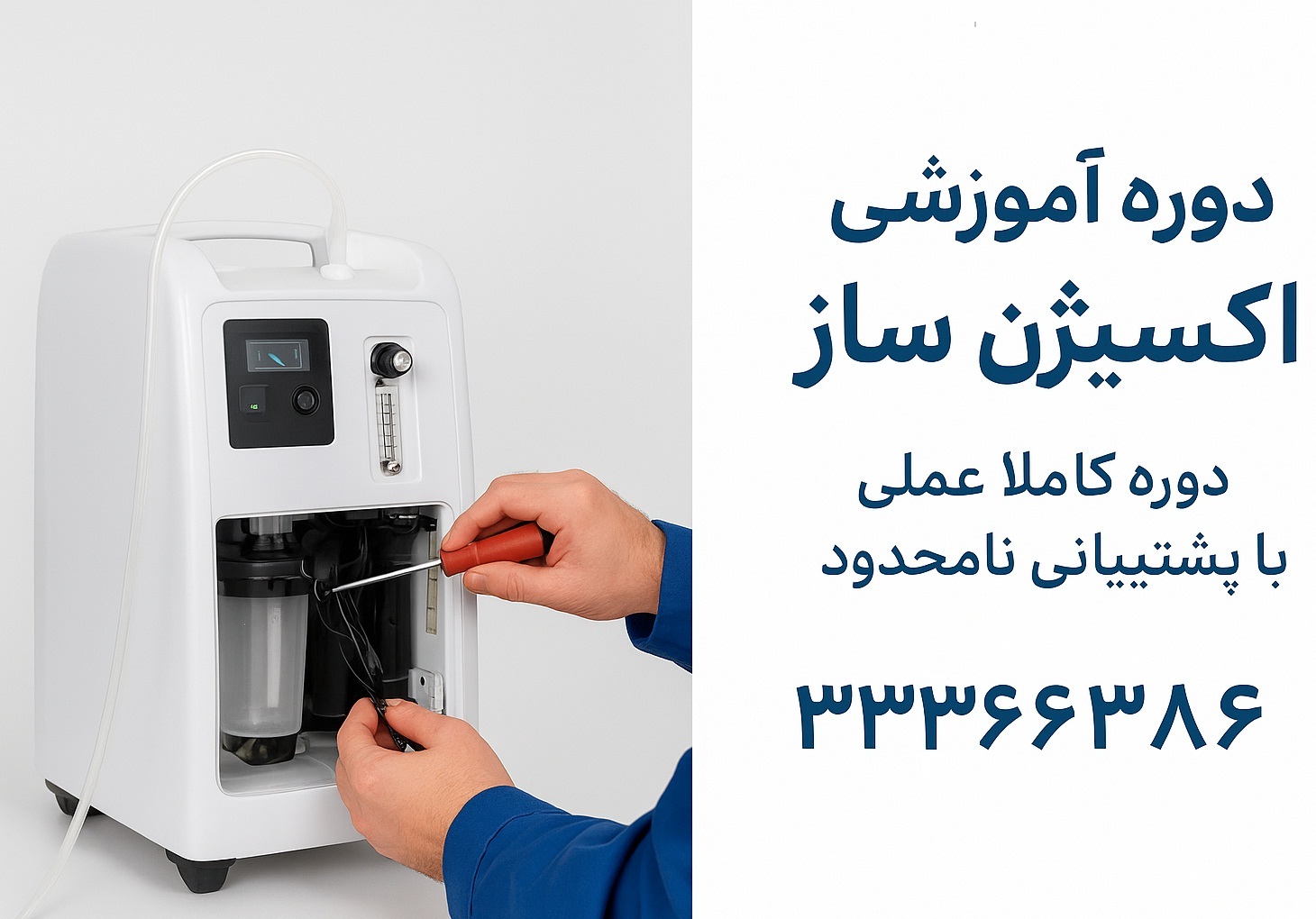 دوره آموزشی تعمیر دستگاه اکسیژن ساز